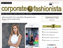 Tablet Screenshot of corporatefashionista.com